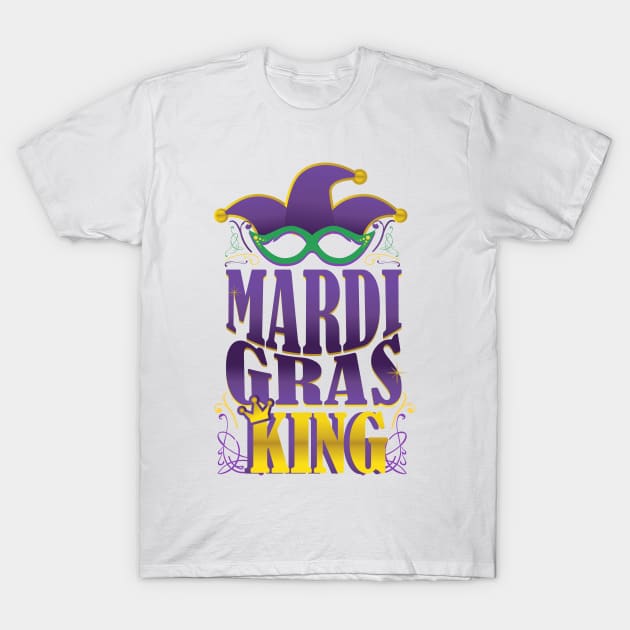 Mardi gras King T-Shirt by TeddyTees